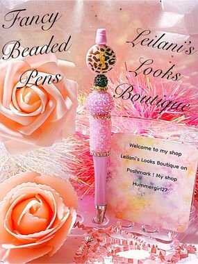 Purple Beaded Glam Pen/ Fancy beaded Pen/gifts/purple beads